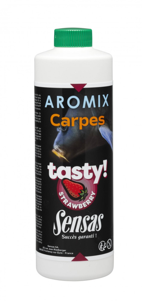 Image of Sensas Aromix Carp Tasty Strawberry 500 ml ponty eper aroma