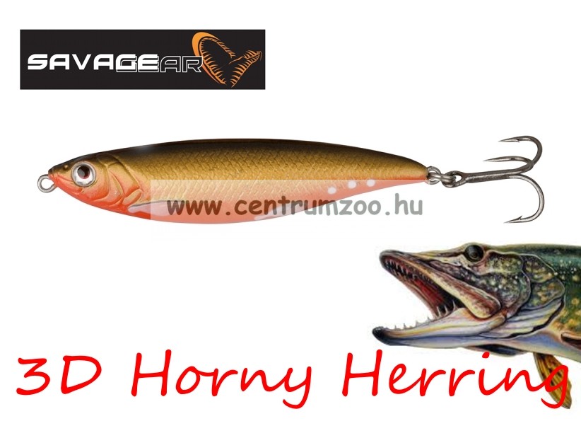 Image of Savage Gear 3D Horny Herring 80 8Cm 13G Ss 07-Red And Black (53793)