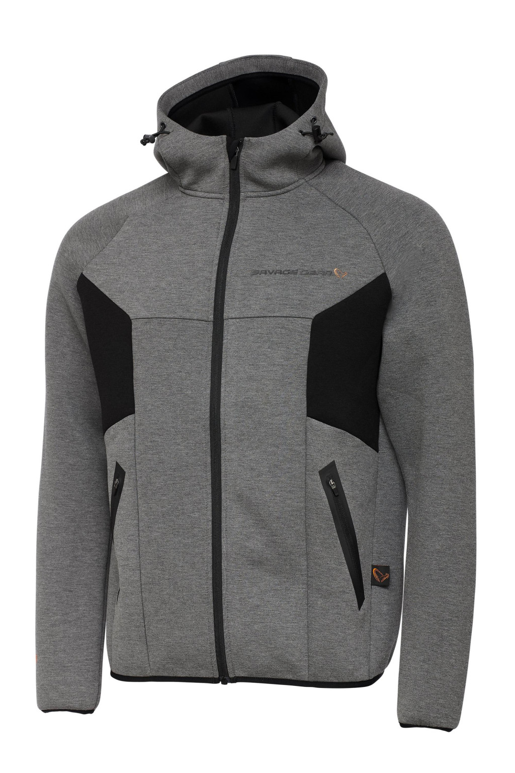 Image of Savage Gear Tec-Foam ZIP Hoodie Dark Grey Melange kabát LARGE (SVS76587)
