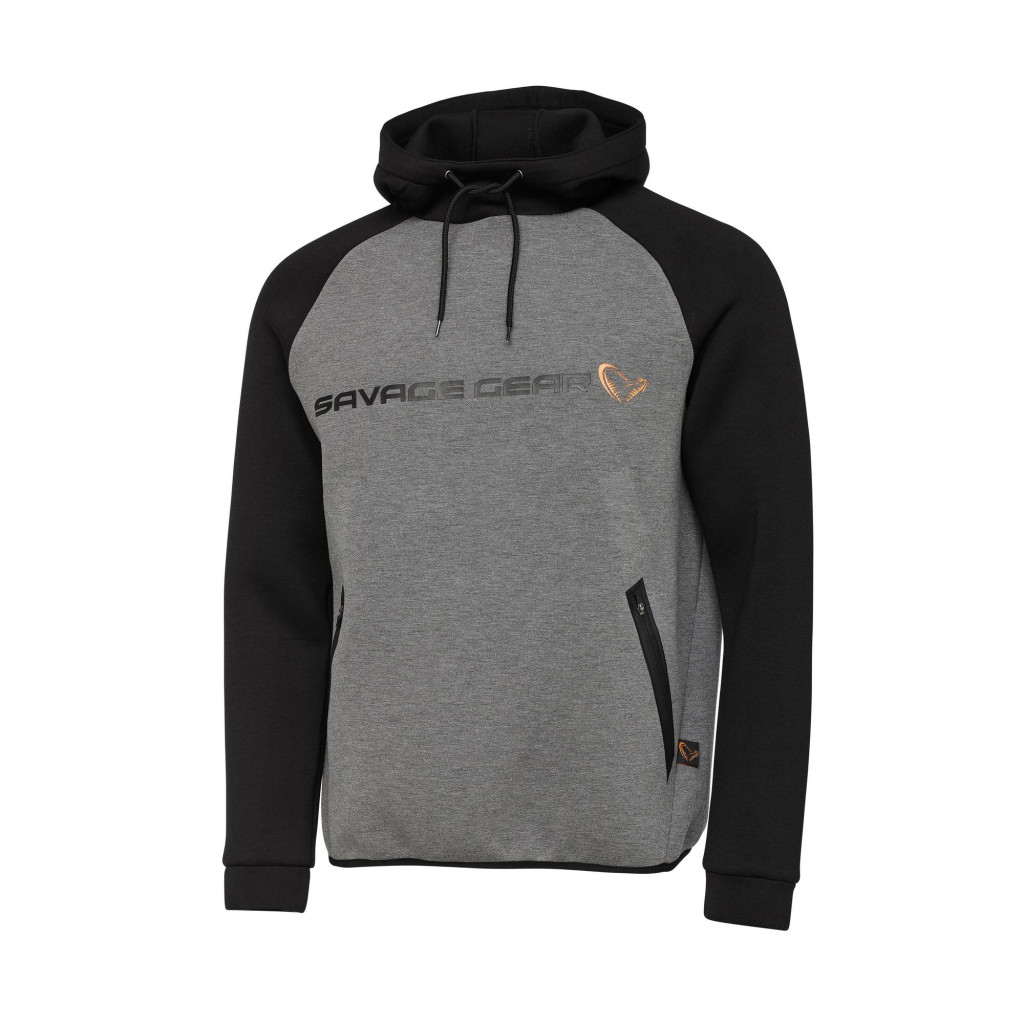 Image of Savage Gear Tec-Foam ZIP Hoodie Dark Grey kabát XL (SVS76696)