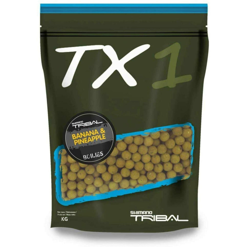Image of Shimano TX1 Banana &amp; Pineapple Boilie 15m 5kg bojli (TX1BPB155000) Banán-Ananász