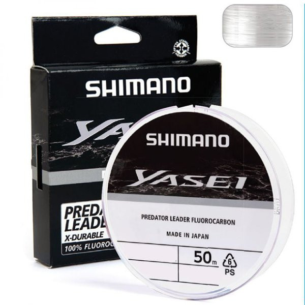 Image of Shimano zsinór Yasei Fluoro Leader 50m 0.40mm 11,93kg Monofil Grey (YASPFL5040)