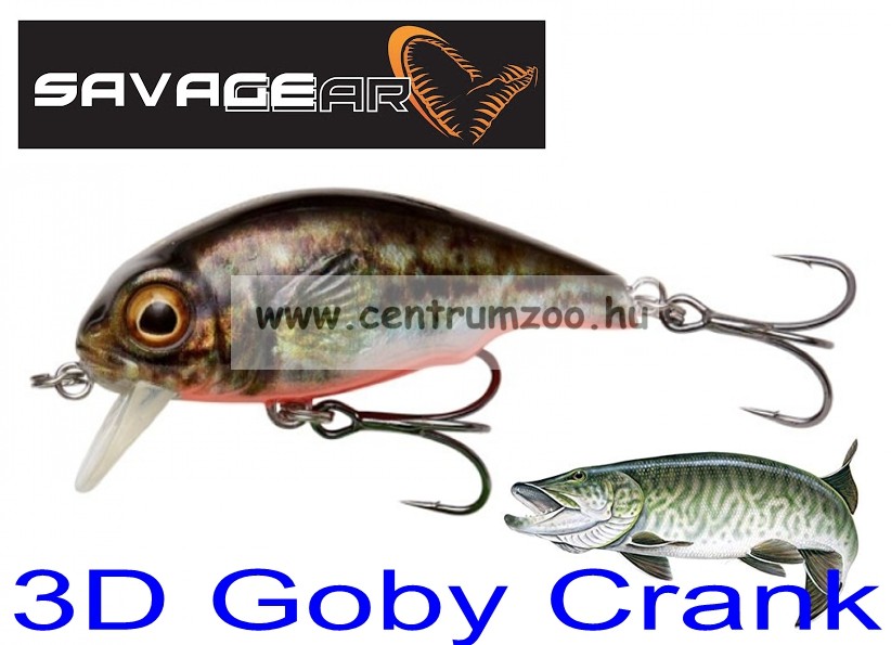 Image of Savage Gear 3D Goby Crank Sr 5Cm 6,5G Floating Uv Red And Black (71730)