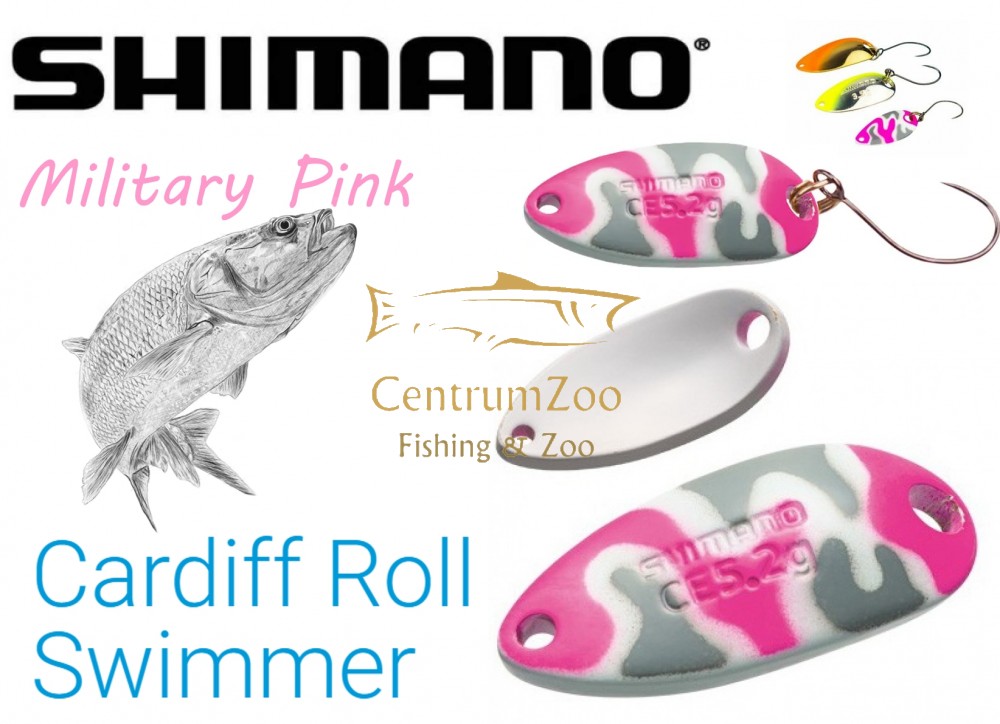 Image of Shimano Cardiff Roll Swimmer Camo Edition 2.5g Military Pink (5Vtrc25R22)