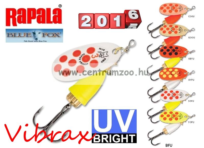 Image of Rapala Blue Fox Uv Vibrax Villantó Bfu3 8G