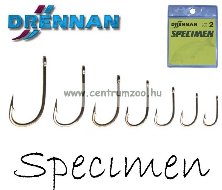 Image of Drennan Specimen Pontyos, Bojlis Horog Bronz 10Db (41515-00*) Több Méretben