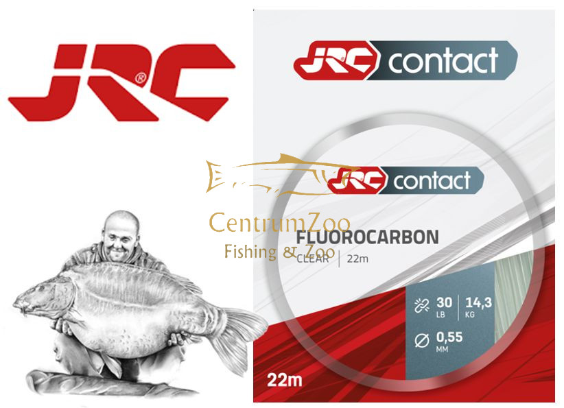 Image of Jrc Contact Fluorocarbon Hooklink Clear 22M 30Lb Horogelőke (1553982)