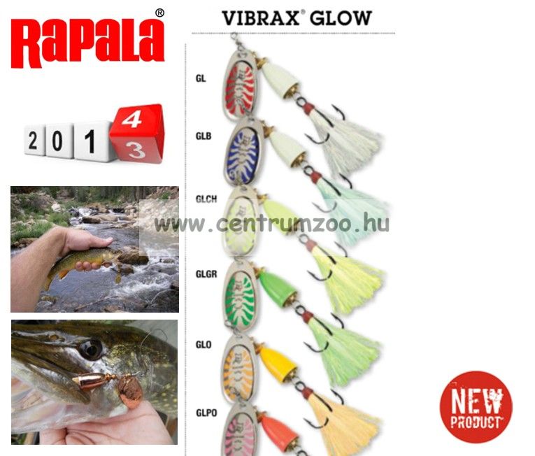 Image of Rapala Blue Fox Vibrax Glow Bfgvs3 Villantó