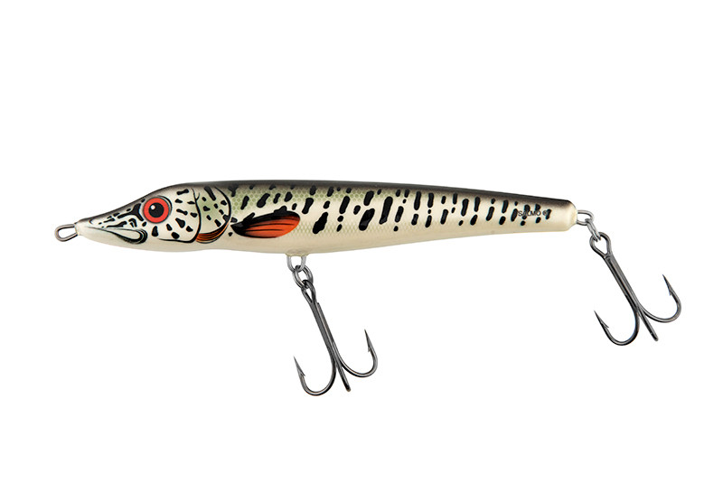 Image of Salmo Jack Pike Limited Edition 18cm 60g wobbler (QJA014) Barred Muskie - 18S