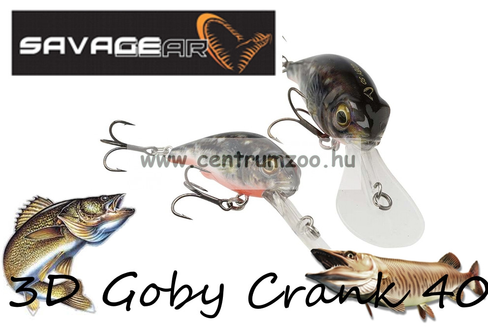 Image of Savage Gear 3D Goby Crank 50 7G F 02-Uv Red &amp; Black (62165)