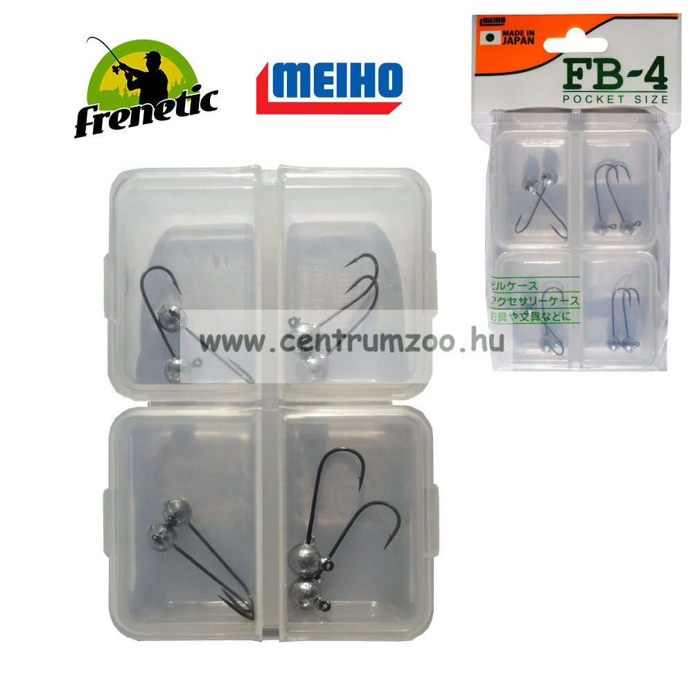 Image of Meiho Japan Fb-4 Twister Microjig Heads - 8 Darabos Jig Készlet 1,5-2,5G (88 00106)