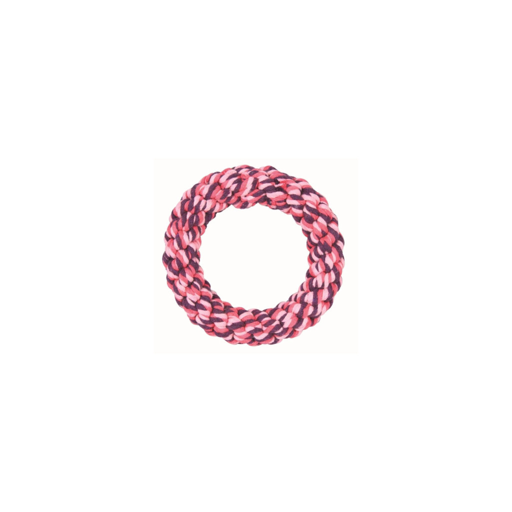 Image of Trixie Denta Ring Rope Dog Toy Kutya Játék Fogtisztító Karika 14Cm (Trx32655)