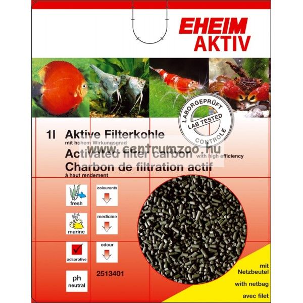 Image of Eheim Aktiv (Speciális Aktív Szén) 2 Liter Hálós (Granulált Tartós Tasakos) (2513051)
