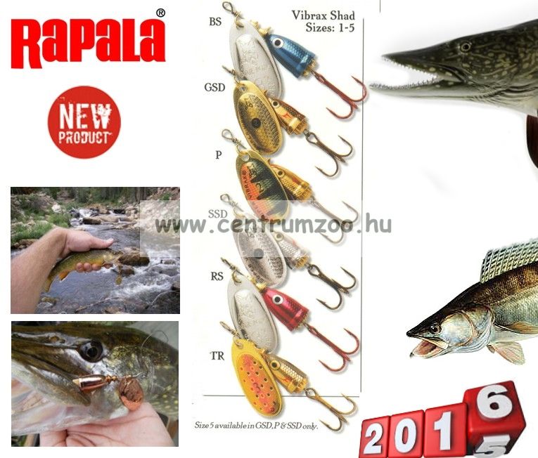 Image of Rapala Blue Fox Vibrax Shad Bfsd5 Villantó