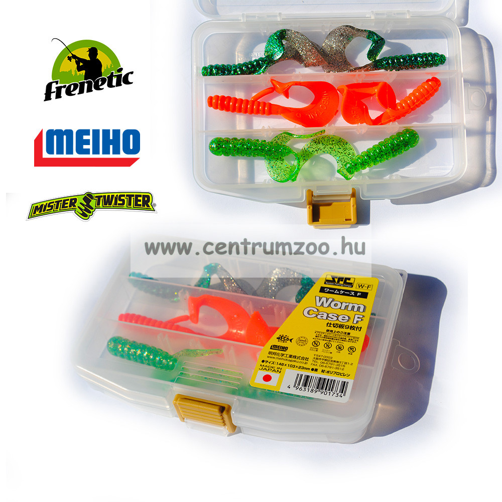 Image of Meiho Japan Lure Case F 6 Darabos Twister Szett (88 00104)