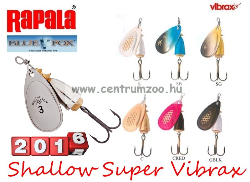 Image of Rapala Blue Fox Shallow Super Vibrax Bfssv4 Villantó