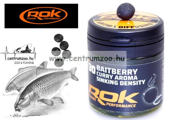 Image of Rok Fishing Performance - Baitberry Perfect Balance - Dippelt, Balaszírozott 30Db - Curry Fekete (001344)