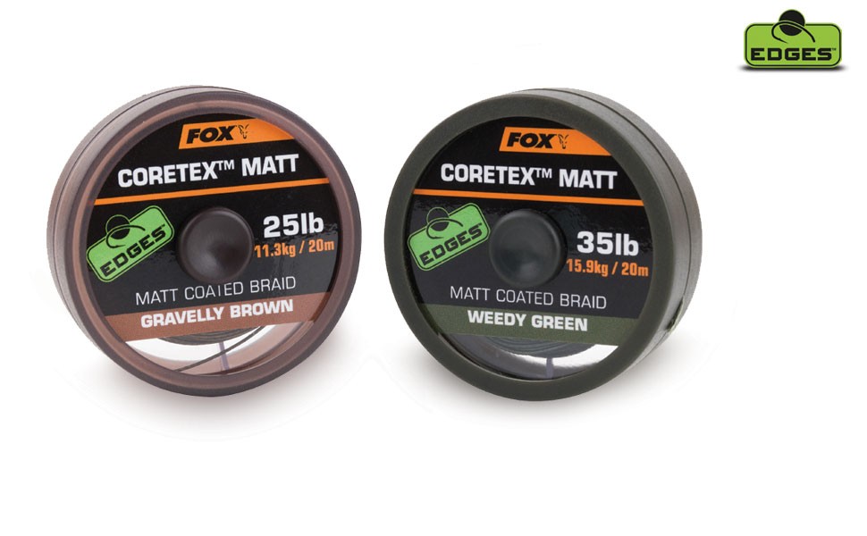 Image of Fox Edges™ Coretex™ Matt - Gravel Brown 20Lb - 20M (Cac434) Előkezsinór