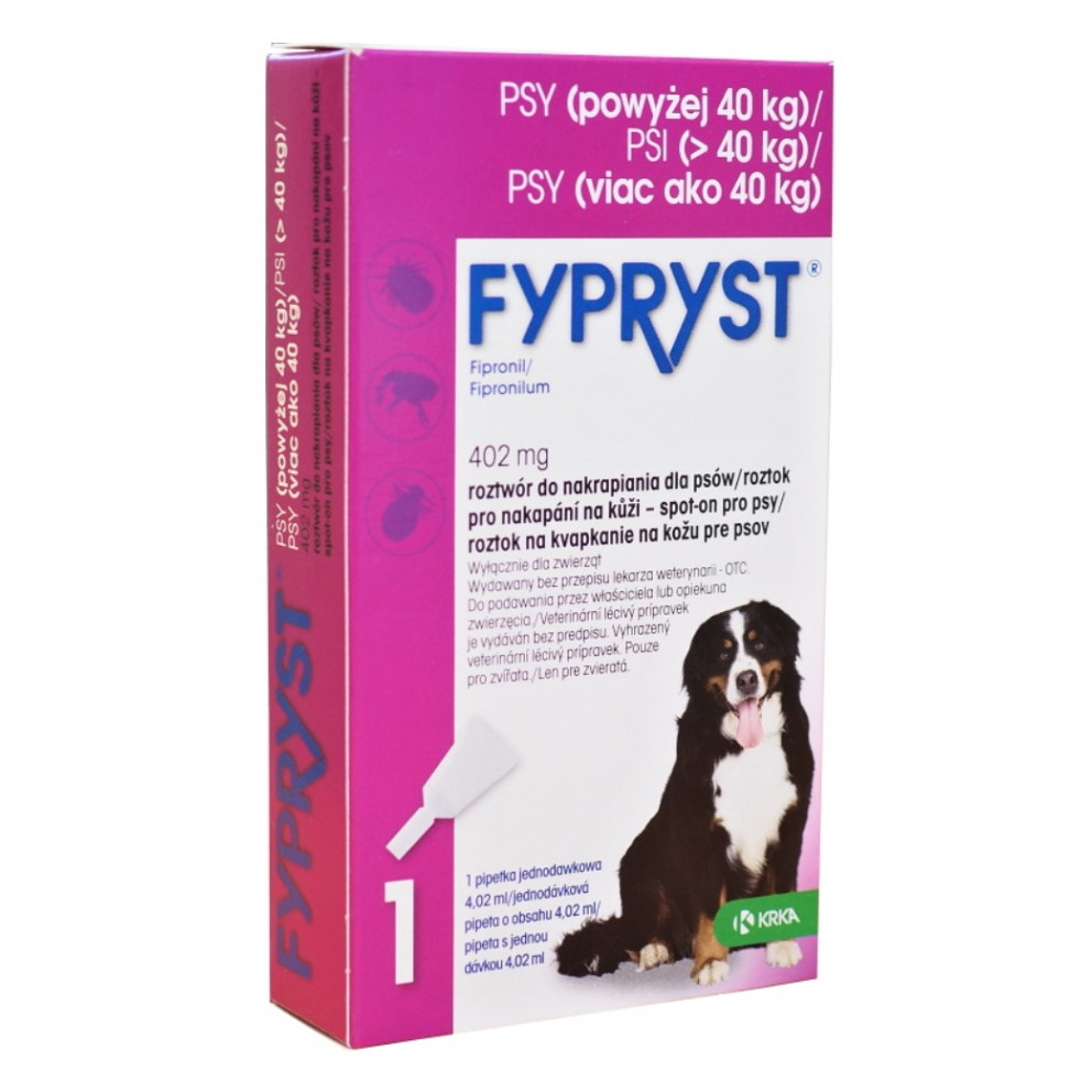 Image of Fypryst Spot On 40+ kg 4,02ml ampulla kullancs és bolha elleni csepp Kutyáknak