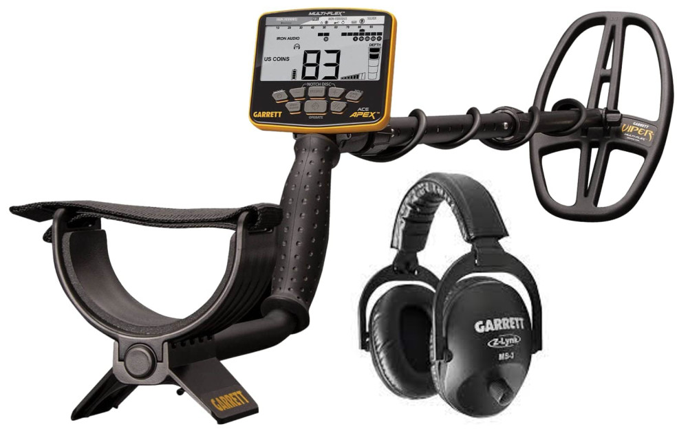 Image of Garrett Ace Apex Wireless Pack 6x11 Dd Viper ™ fémkereső - fémdetektor + sapka