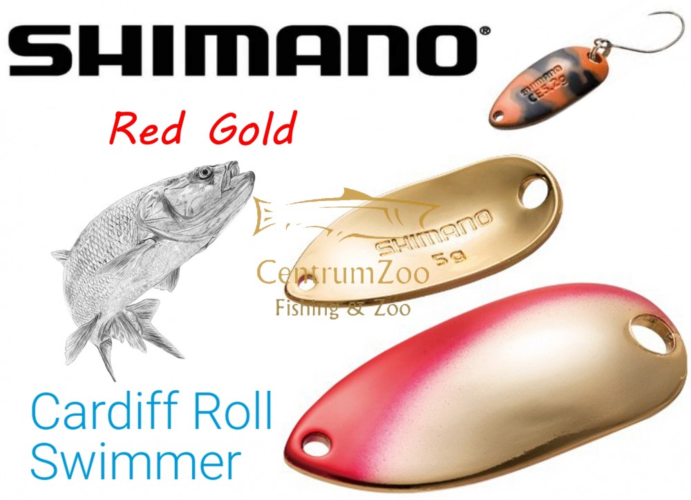 Image of Shimano Cardiff Roll Swimmer Premium Plating 3.5g Red Gold 71T (5Vtrm35R71)