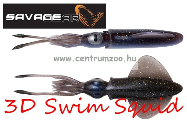 Image of Savage Gear 3D Swim Squid 9.5Cm 5G Sinking Brown 4Pcs (63858)
